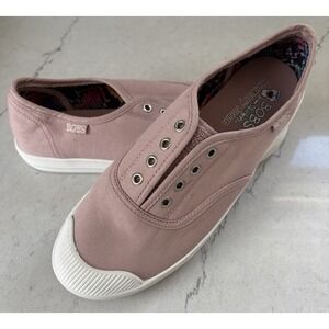 BOBS from Skechers Slip-On Canvas Sneakers in Dusty Rose